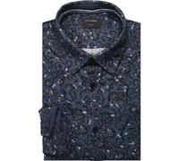 OLYMP Casual Modern Fit Hemd marine, Bedruckt