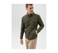 OLYMP Casual Modern Fit Hemdjacke oliv, Einfarbig