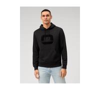OLYMP Casual Modern Fit Kapuzen Sweatshirt schwarz, Einfarbig