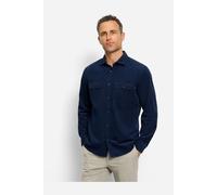 OLYMP Casual Regular Fit Cordhemd marine, Einfarbig