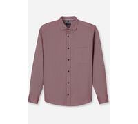 OLYMP Casual Regular Fit Flanellhemd rot, Einfarbig