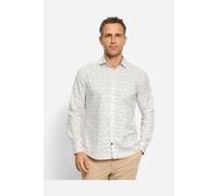 OLYMP Casual Regular Fit Flanellhemd weiss, Bedruckt