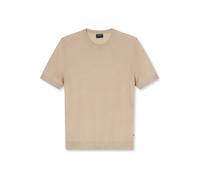 OLYMP Casual Regular Fit Halbarmpullover beige, Einfarbig