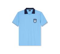 Poloshirt OLYMP "OLYMP Casual Wirk, Polo", Herren, Gr. XXL, bleu, 55% Baumwolle, 45% Polyester, Shirts (69142343-XXL) bleu