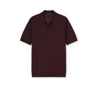OLYMP Casual Regular Fit Halbarmpullover bordeaux, Einfarbig