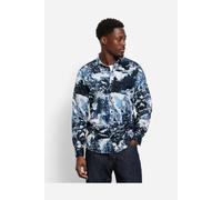 OLYMP Casual Regular Fit Hemd blau, Bedruckt