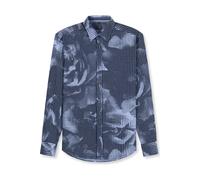 OLYMP Casual Regular Fit Hemd bleu, Gemustert