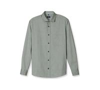OLYMP Casual Regular Fit Flanellhemd grün, Einfarbig
