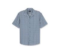 OLYMP Casual Regular Fit Hemd Kurzarm blau
