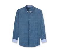 OLYMP Casual Regular Fit Hemd marine, Bedruckt