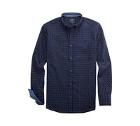 OLYMP Casual Regular Fit Hemd marine, Bedruckt