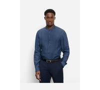 Langarmhemd OLYMP "OLYMP Casual, regular fit, Stehkragen", Herren, Gr. S, Normaler Arm, royal, 100% Leinen, Hemden (52343320-S) royal
