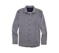 OLYMP Casual Regular Fit Leinenhemd bleu, Bedruckt