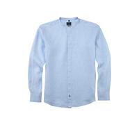 OLYMP Casual Regular Fit Leinenhemd hellblau, Einfarbig