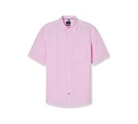 OLYMP Casual Regular Fit Leinenhemd hellrose, Einfarbig