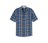OLYMP Casual Regular Fit Leinenhemd marine, Kariert