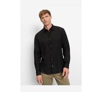Langarmhemd OLYMP "OLYMP Casual, regular fit, Kent", Herren, Gr. XXL, Normaler Arm, schwarz, 100% Leinen, Hemden (56718504-XXL) schwarz