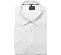 OLYMP Casual Regular Fit Leinenhemd weiss, Einfarbig