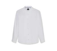 OLYMP Casual Regular Fit Leinenhemd weiss, Einfarbig