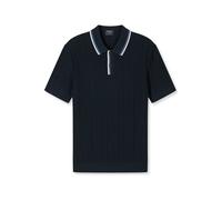 Poloshirt OLYMP "OLYMP Casual Strick", Herren, Gr. M, marine, 55% Baumwolle, 45% Polyester, Shirts (75151449-M) marine
