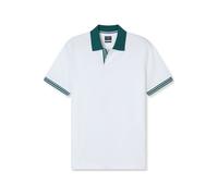 Poloshirt OLYMP "OLYMP Casual Wirk", Herren, Gr. M, weiß, 51% Baumwolle, 49% Polyester, Shirts (23427425-M) weiß