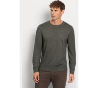 OLYMP Casual Regular Fit Pullover dunkelgrün, Einfarbig
