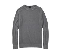 OLYMP Casual Regular Fit Pullover grau, Einfarbig