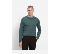 Strickpullover OLYMP "OLYMP Casual Strick, Pullover", Herren, Gr. M, grün, 100% Schurwolle, Pullover Strickpullover (38872302-M) grün
