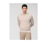 OLYMP Casual Regular Fit Pullover hellbeige, Einfarbig