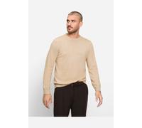 Strickpullover OLYMP "OLYMP Casual Strick, Pullover", Herren, Gr. XL, hellbeige, 100% Schurwolle, Pullover Strickpullover (91875303-XL) hellbeige