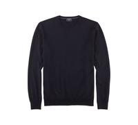 OLYMP Pullover Herren Regular Fit Rundhals Merinowolle blau, XXL