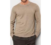 Strickpullover OLYMP "OLYMP Casual Strick", Herren, Gr. 3XL, natur, 100% Schurwolle, Pullover Strickpullover (89506152-XXXL) natur