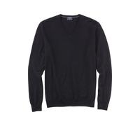 OLYMP Herren Pullover V-Ausschnitt Casual.Strick,Single Jersey,Regular fit,schwarz 68,4XL
