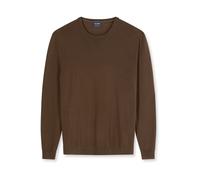 OLYMP Casual Regular Fit Pullover schwarzbraun, Einfarbig