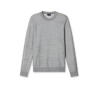 OLYMP Pullover Herren Regular Fit Rundhals Baumwolle grau, S