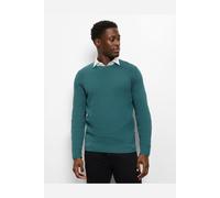 Strickpullover OLYMP "OLYMP Casual Strick", Herren, Gr. L, türkis, 89% Baumwolle, 11% Polyamid, Pullover Strickpullover (47758533-L) türkis
