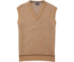 OLYMP Casual Regular Fit Pullunder caramel, Einfarbig