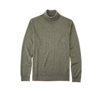 OLYMP Casual Regular Fit Rollkragenpullover dunkelgrün, Einfarbig