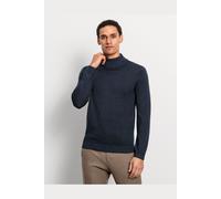 OLYMP Casual Regular Fit Rollkragenpullover marine, Einfarbig