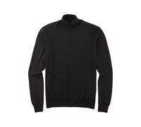 OLYMP Herren Rollkragenpullover Casual Strick Single Jersey Regular Fit Schwarz 4XL
