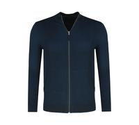OLYMP Casual Regular Fit Strickjacke marine, Strukturiert