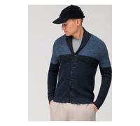 OLYMP Casual Regular Fit Strickjacke marine, Strukturiert