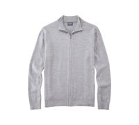 OLYMP Modern Fit Strickjacke silbergrau, Einfarbig