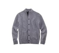 OLYMP Casual Regular Fit Strickjacke silbergrau, Einfarbig