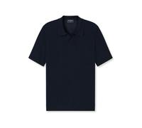 Poloshirt OLYMP "OLYMP Casual Strick, Polo", Herren, Gr. M, marine, 50% Baumwolle, 50% Lyocell, Shirts (92207121-M) marine