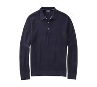 OLYMP Casual Regular Fit Strickpolo marine, Einfarbig