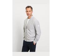 OLYMP Casual Regular Fit Sweatjacke hellgrau, Einfarbig
