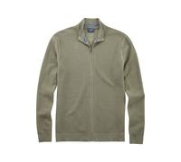 OLYMP Casual Regular Fit Sweatjacke oliv, Einfarbig
