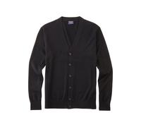 OLYMP Casual Regular Fit Sweatjacke schwarz, Einfarbig