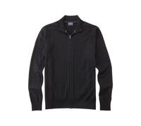 OLYMP Casual Regular Fit Sweatjacke schwarz, Einfarbig